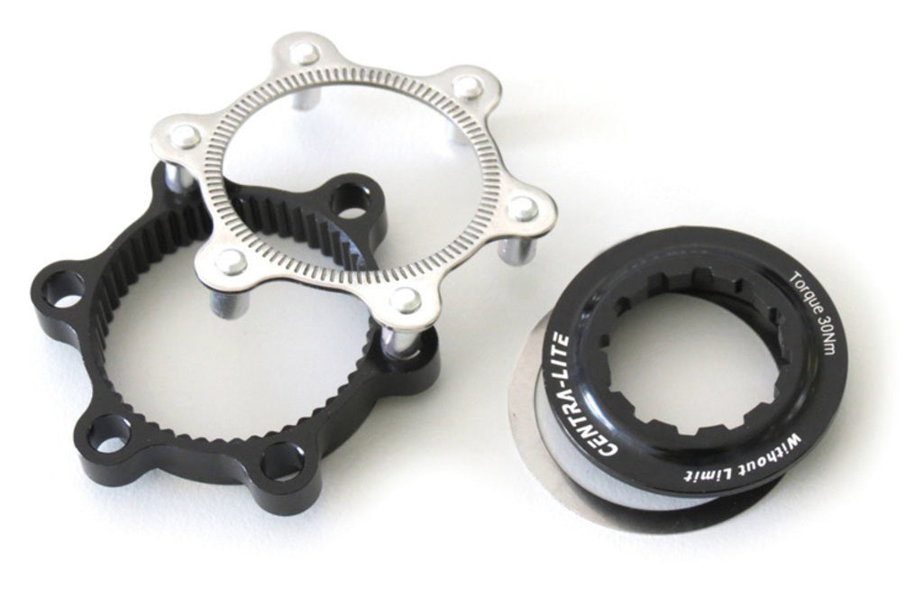 Adattatore centerlock per mozzo XLC 6 camme nero zi