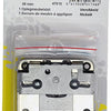 Mack 1013606 - 1 cerradura para mueble de superficie niquelada 35mm | 5 piezas