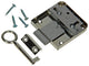 Mack 1013607 - 1 cerradura para mueble de superficie niquelada 40mm | 5 piezas