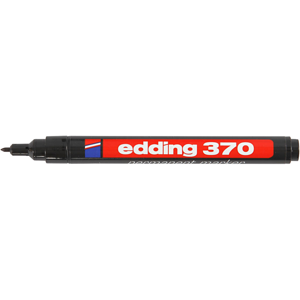 Edding 370 Marker, Spessore della linea 1 mm, nero, 1 pezzo