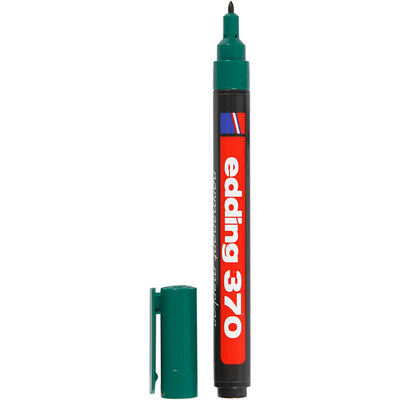 Marcatore 370 di edding, spessore della linea 1 mm, verde, 1 pezzo