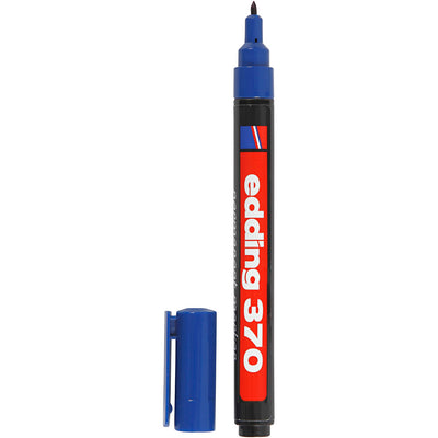 Marcatore 370 edding, spessore della linea 1 mm, blu, 1 pezzo