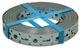 1014041 - listón de hierro perforado, galvanizado 25mmx1mmx10m | 5 piezas