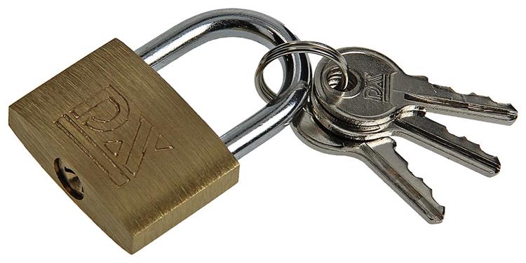 Mack 1014073 - candado con cilindro latón 30 mm | 10 piezas