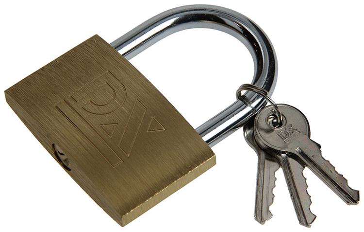 Mack 1014076 - candado con cilindro latón 60 mm | 10 piezas