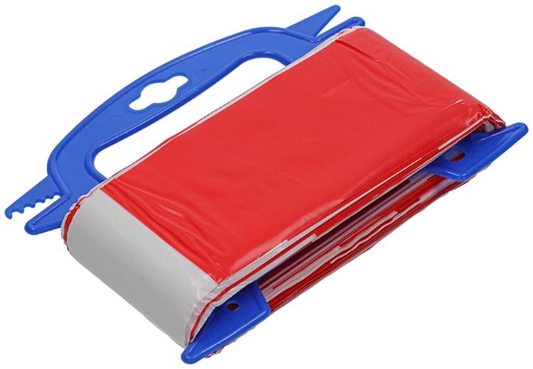 Mack 1014099 - Cinta barrera roja blanca carrete 75mm x 100m 35 micras | 5 piezas