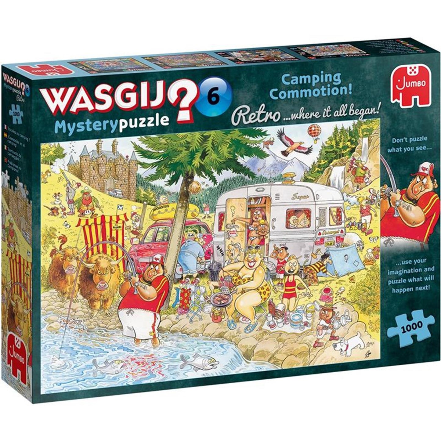 Puzzle jumbo che lava il mistero retrò 6 campeggio 1000 pezzi