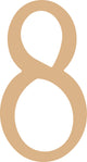 Vaessen creative • mdf cijfer ''8'' 21,8cm