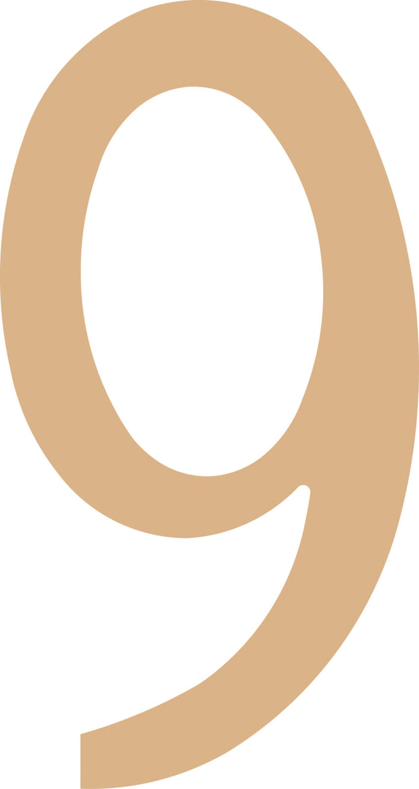 Vaessen creative • MDF numero ''9'' 21,8 cm
