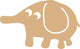 Vaessen creative • mdf olifant 27x16cm