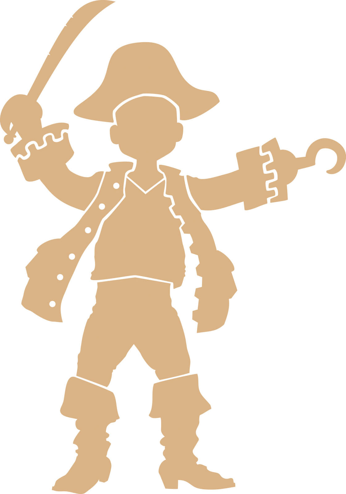 Vaessen creative • mdf xxl pirata 4mm