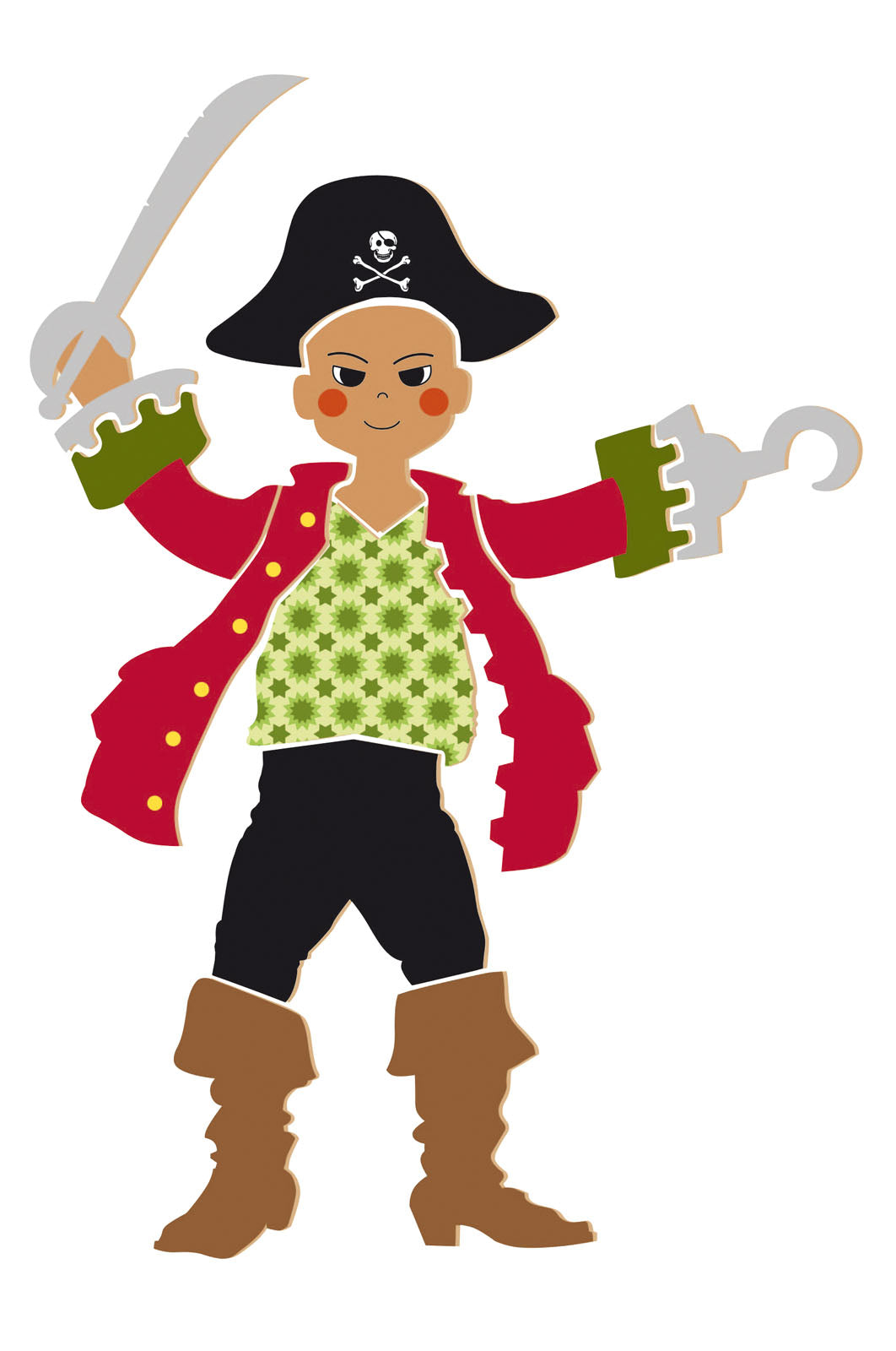 Vaessen creative • mdf xxl pirata 4mm