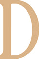 Vaessen creative • mdf letter d 21,8cm