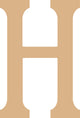 Vaessen creative • mdf letra h 21,8cm