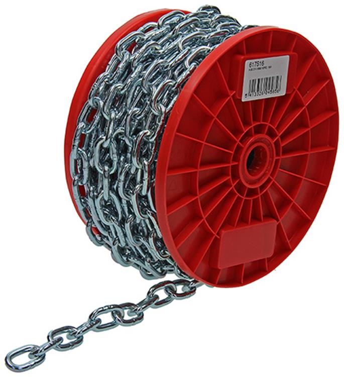 1014181 - eslabón de cadena corto din5685-2ø 5mm l 21mm 15m ancho 125 kg | 15 piezas