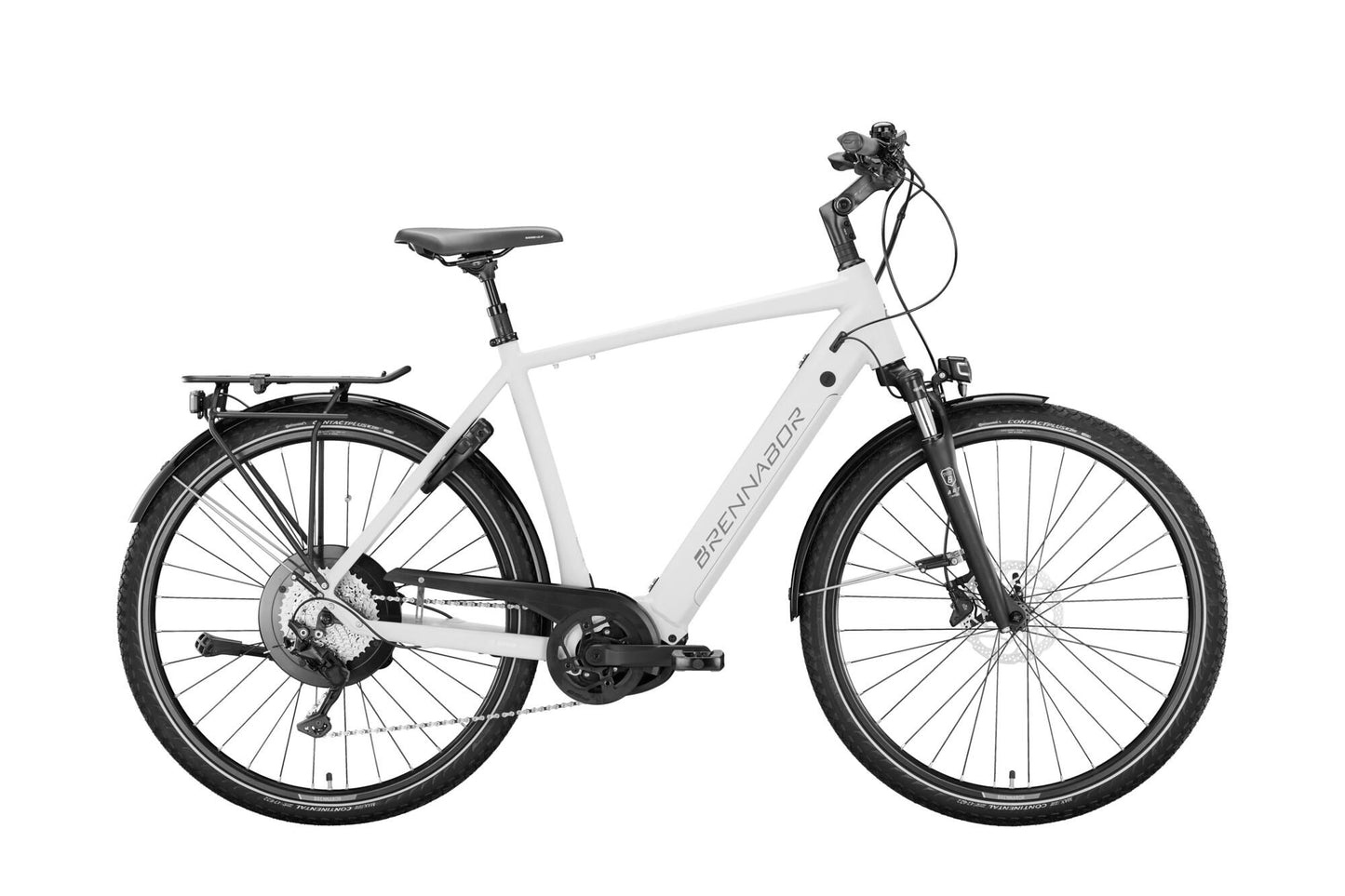 Brennabor elektrische trekkingfiets t-66e mod. 22 ebike trekk. t-66e 28 56 diam.10sp grey m. grey m.