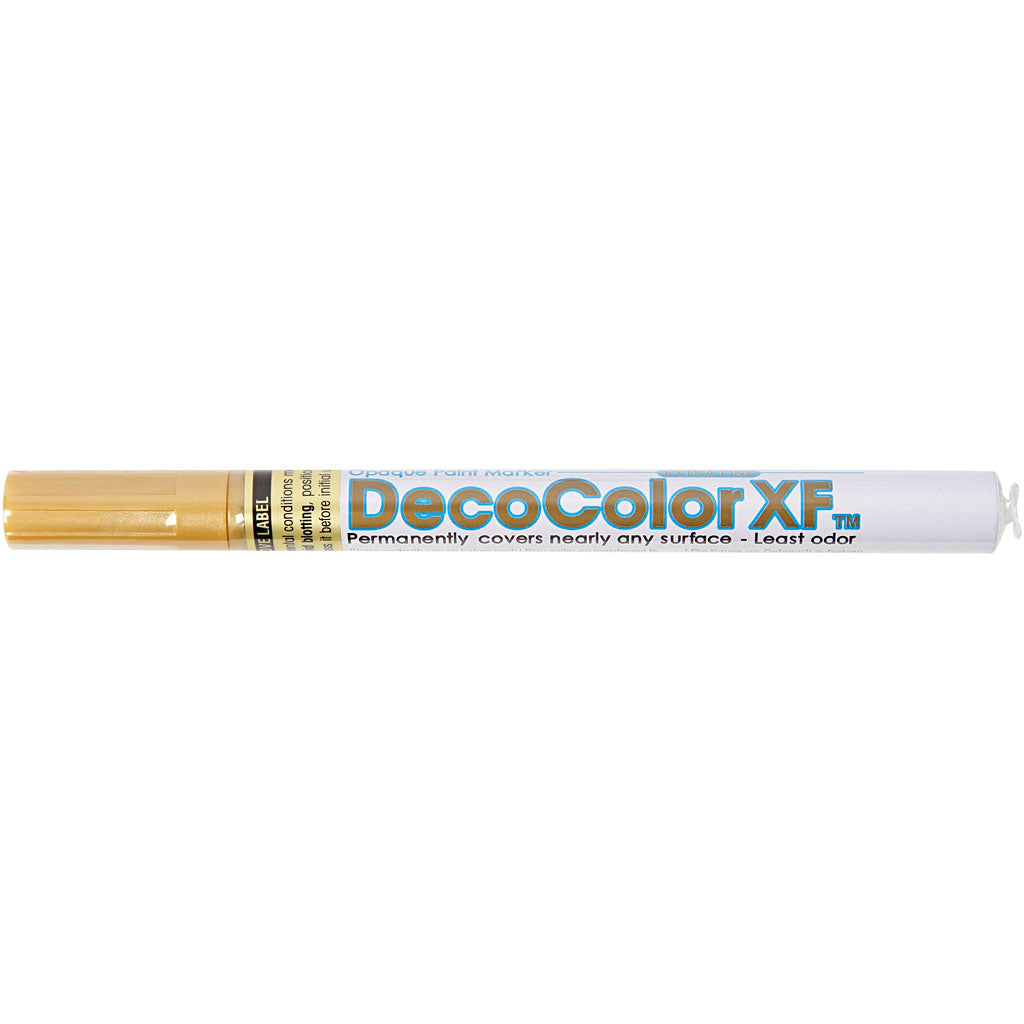 Marcador deco, espesor de línea 0.8 mm, oro, 1 pieza