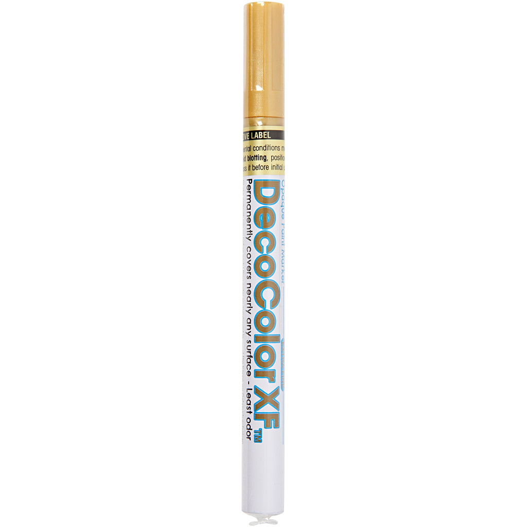 Deco marker, line thickness 0.8 mm, gold, 1 piece