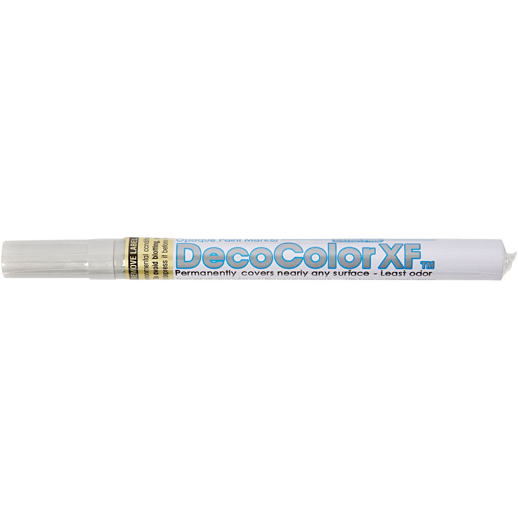 Deco marker, line thickness 0.8 mm, silver, 1 piece