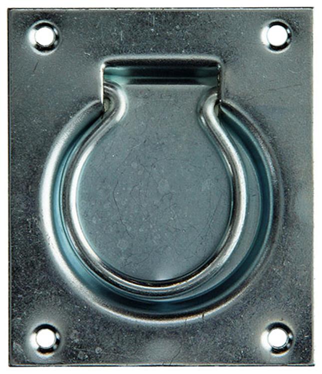 1010889 - anilla de trampilla galvanizada azul 75 x 90 mm | 10 piezas