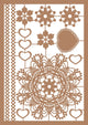 Vaessen creative • kraftliner brown a5 lace