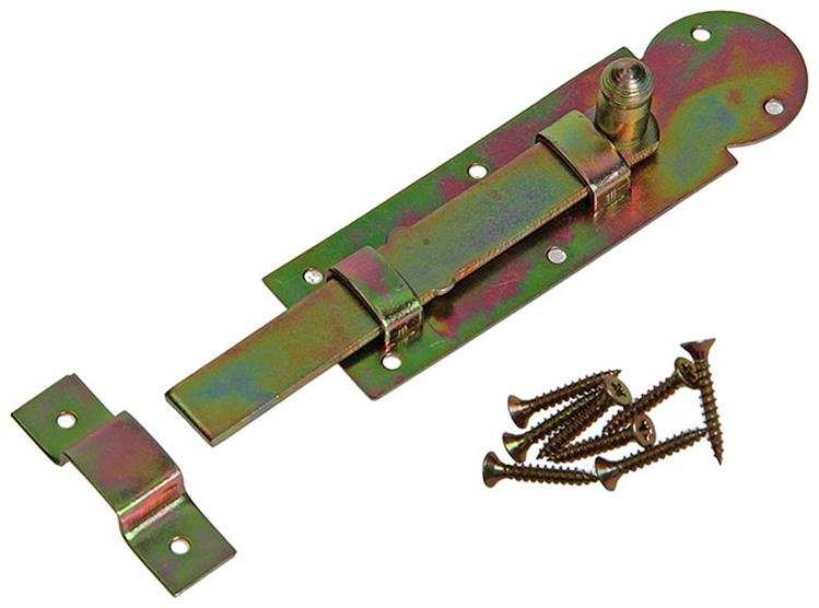 Mack 1014265 - corredera de ventana con pomo redondo, bicromatado a 100 - b 25 mm | 5 piezas