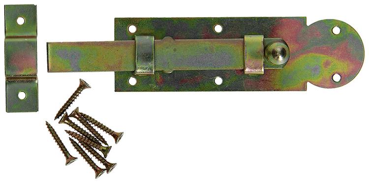 Mack 1014265 - corredera de ventana con pomo redondo, bicromatado a 100 - b 25 mm | 5 piezas
