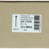 1015650 - caja 5kg. clavos cabeza plana 3,5x80 mm | 2 piezas