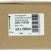 1015653 - caja 5kg. clavos cabeza plana 4,5x100 mm | 2 piezas