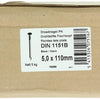 1015654 - caja 5kg. clavos cabeza plana 5,0x110 mm | 2 piezas