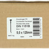 1015655 - caja 5kg. clavos cabeza plana 5,0x125 mm | 2 piezas