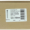 1015660 - caja 5kg. clavos cabeza plana 6,0x160 mm | 2 piezas