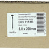1015662 - caja 5kg. clavos cabeza plana 6,5x200 mm | 2 piezas