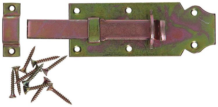 Mack 1014278 - candado modelo corredera con luz, bicromatado 120mm | 5 piezas