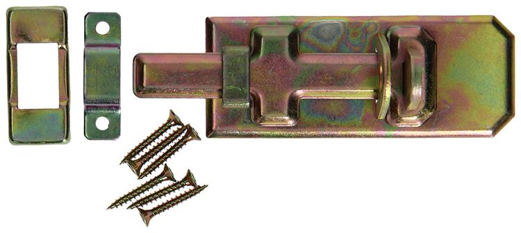 Mack 1014281 - corredera de seguridad para candado, bicromatado 100mm | 5 piezas