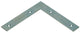 1014295 - 8 cuadrados planos galvanizados 125x125x20mm | 10 piezas