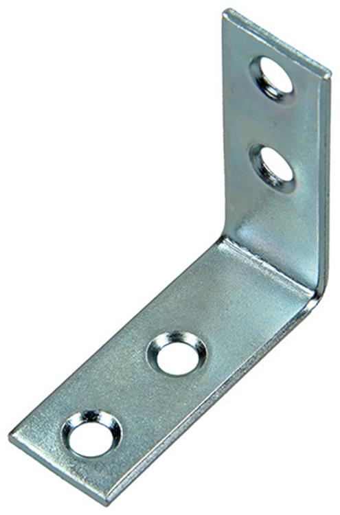 1014298 - 8 cuadrados plegados galvanizados 40x40x15mm | 10 piezas
