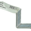1014299 - 8 cuadrados plegados galvanizados 50x50x15mm | 10 piezas