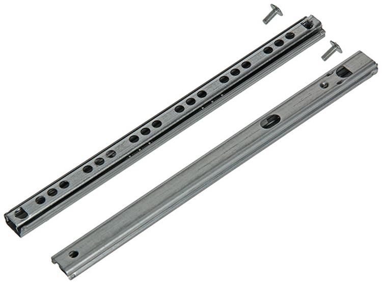 1014509 - guías para cajón de bolas galvanizadas 17mm 32-35cm 10kg | 5 piezas