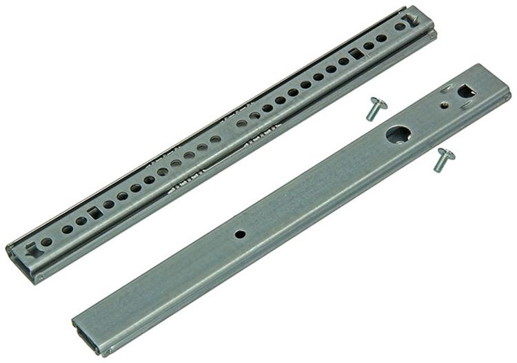 1014510 - guías para cajón de bolas galvanizadas27mm 25-40cm 12kg | 5 piezas