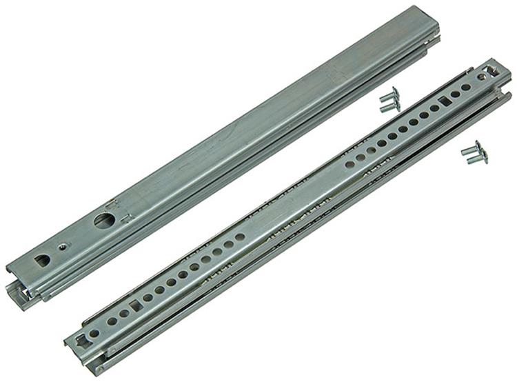 1014513 - pr. guías telescópicas para cajones de bolas galvanizadas 50cm 25kg | 5 piezas