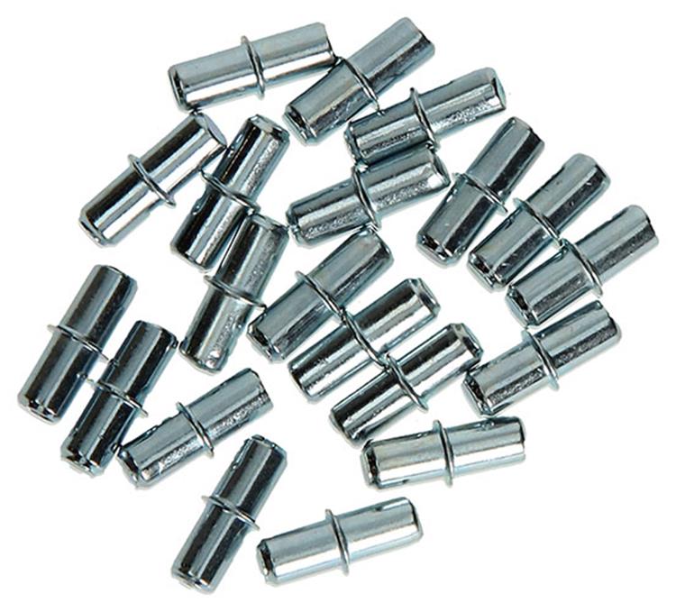 Mack 1013701 - 20 soportes para estantes acero galvanizado ø 5 x 16 mm | 5 piezas