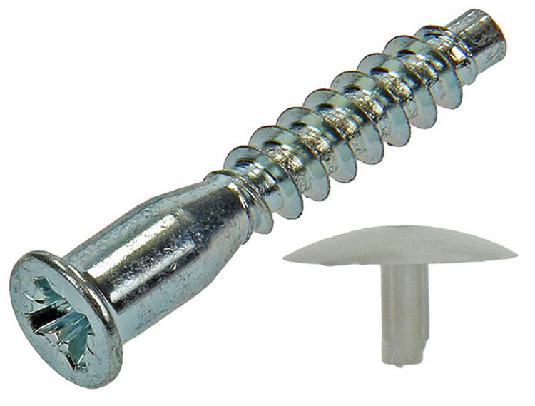 Mack 1013704 - 12 tornillos unita con tapa blanca m 6,3 x 40 mm | 10 piezas
