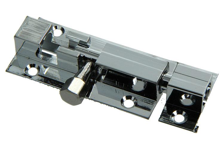 Mack 1013684 - 1 pestillo corredero de latón cromado a 50 - b 16 mm | 5 piezas