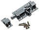 Mack 1013684 - 1 pestillo corredero de latón cromado a 50 - b 16 mm | 5 piezas