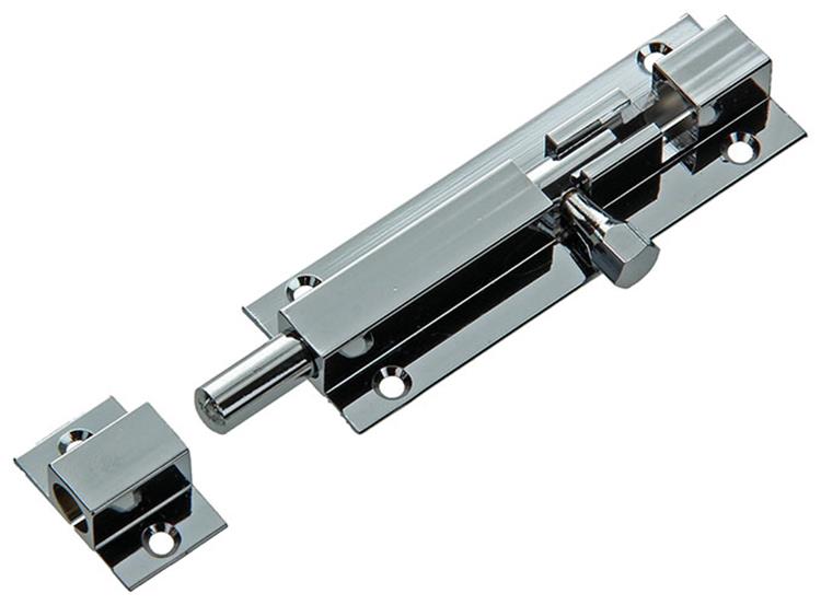 Mack 1013685 - 1 pestillo corredero de latón cromado a 75 - b 16 mm | 5 piezas