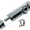 Mack 1013685 - 1 pestillo corredero de latón cromado a 75 - b 16 mm | 5 piezas