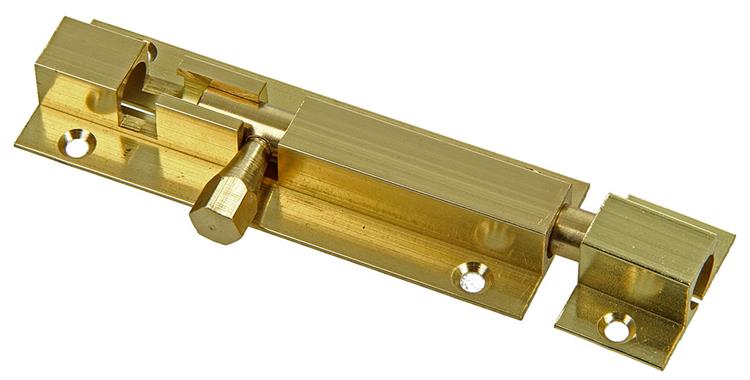 Mack 1013682 - 1 pestillo corredero latón pulido a 75 - b 16 mm | 5 piezas