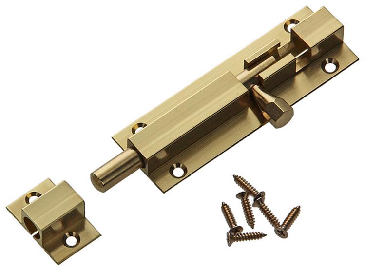 Mack 1013682 - 1 pestillo corredero latón pulido a 75 - b 16 mm | 5 piezas