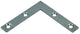 1013750 - 20 cuadrados planos galvanizados 60x60x10mm | 10 piezas